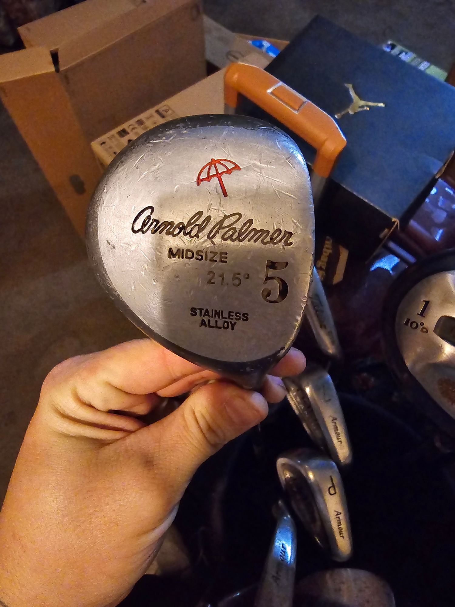 Used Men's Arnold Palmer Right Handed Fairway Wood 5 midsize 21.5° stainless alloy