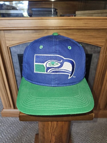 Vintage Seattle Seahawks NFL Sports Specialties Twill Plain Logo Hat Snapback