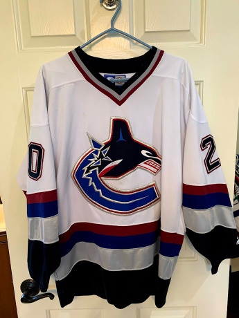 NHL Vancouver Canucks #20 David Scatchard late 90's Vintage jersey