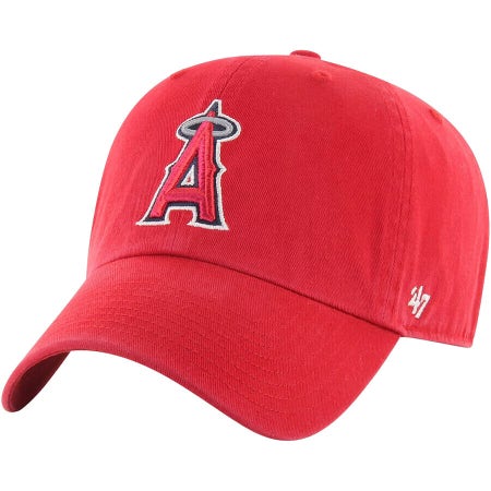 2024 RED LOS ANGELES ANGELS '47 CLEAN UP ADJUSTABLE DAD CAP