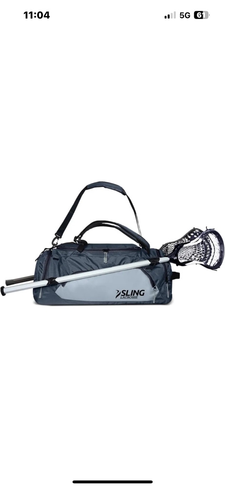 Sling Lacrosse Bag Hybrid 3.0 - Backpack or Duffel Bag Holds 2 Sticks