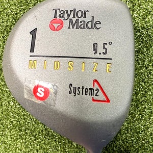 NEW TaylorMade System2 Midsize 9.5* Driver Dynamic Gold Stiff Steel 44" / sa8501
