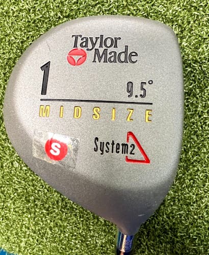 NEW TaylorMade System2 Midsize 9.5* Driver Dynamic Gold Stiff Steel 44" / sa8501