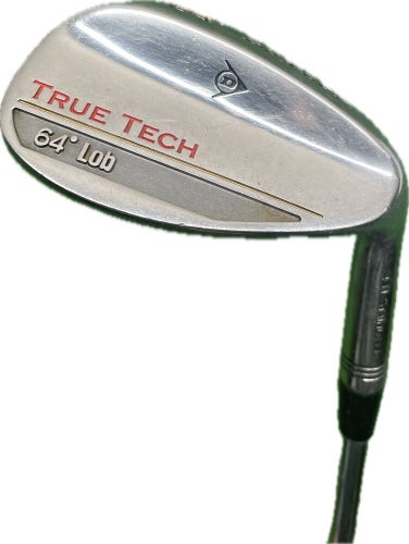 Dunlop True Tech 64° Lob Wedge Wedge Flex Steel Shaft RH 35.5”L New Grip!