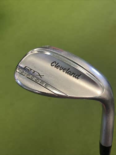 Used RH Cleveland RTX Zipcore Chrome 60.10* Mid Wedge Dynamic Gold X100 Steel