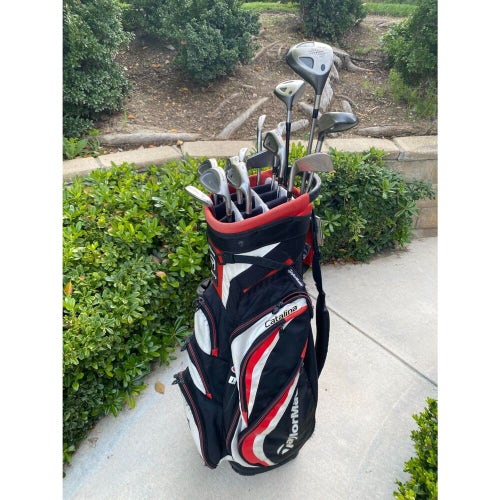 Men's Complete Golf Set With Titleist, Cobra Wedges and TaylorMade Cart Bag