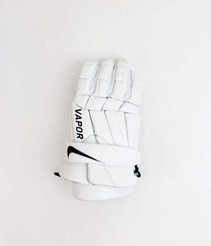 Nike Vapor Practice Lacrosse Single Right Glove Adult Large 13" White Black VP8F