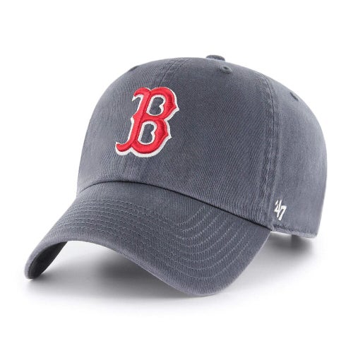 Boston Red Sox B '47 Brand MLB Clean Up Adjustable Strapback Hat Dad Cap