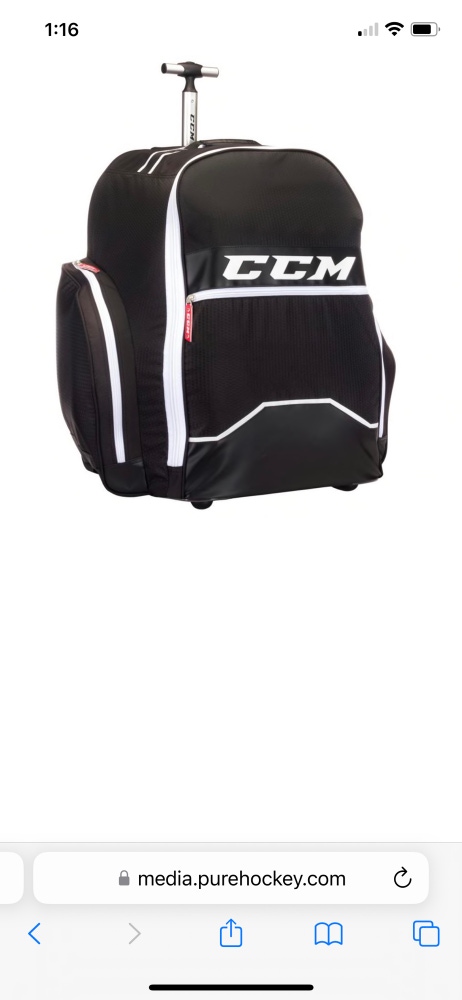 Ccm roller backpack player bag