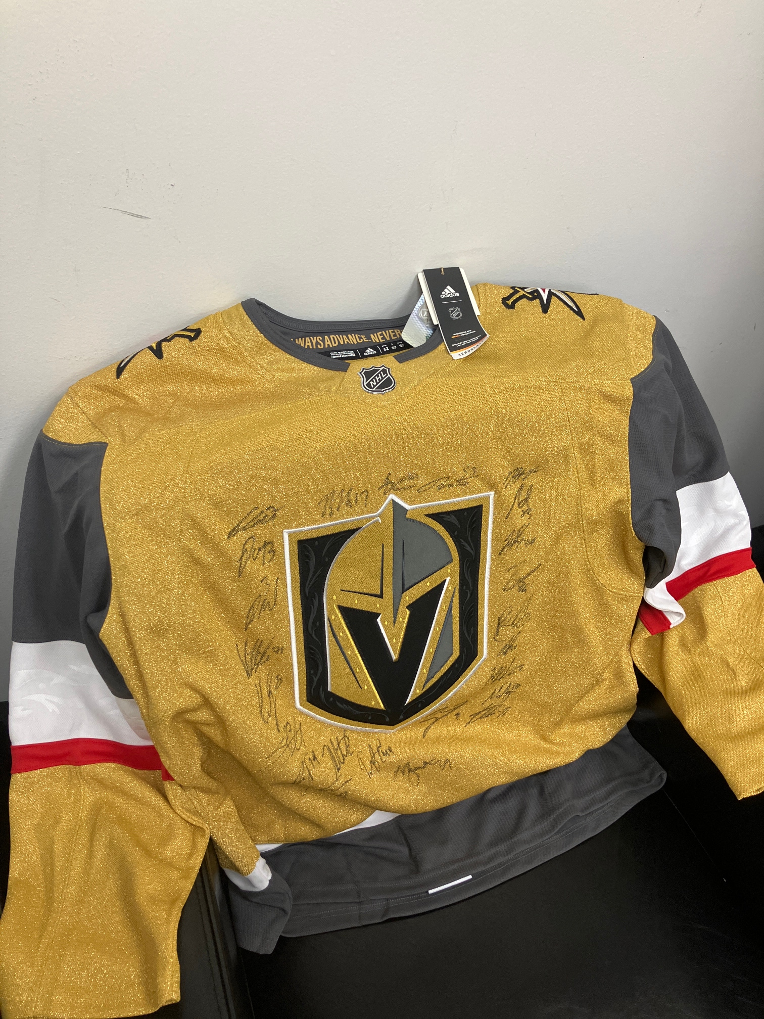Adidas Vegas Golden Knights Stanley Cup champ Autographed Jersey