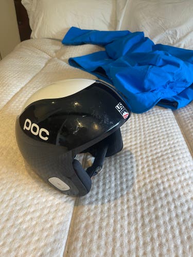 Used Medium/Large POC SKULL DURA COMP SPIN Helmet FIS Legal