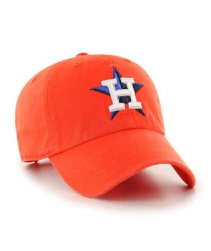 2024 Houston Astros '47 Orange Clean Up Adjustable Strapback Dad Cap