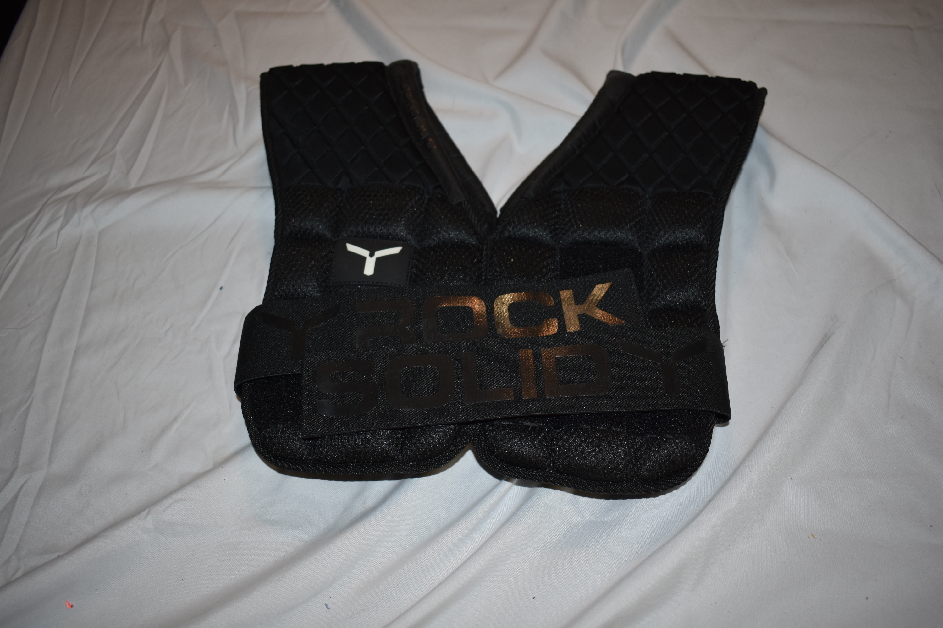 Rock Solid Flex Football Pads, Black, Small - New Condition!
