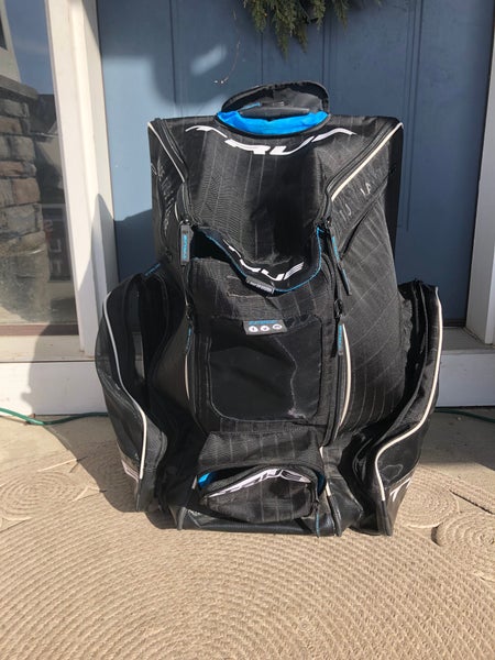 Repaired True Rolling hockey bag