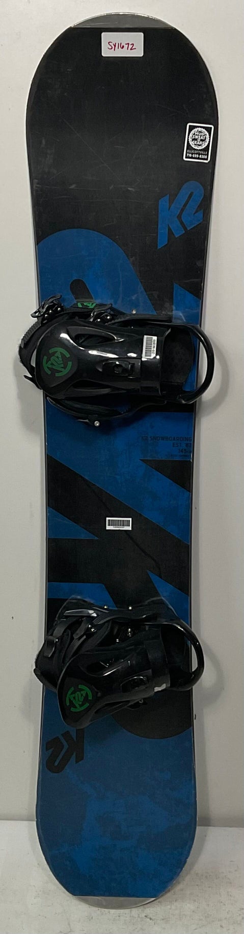 Used K2 145cm Snowboard With K2 Bindings (SY1672)