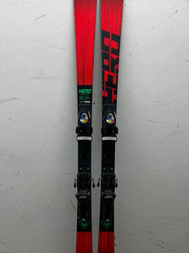 Used 2023 Racing With Bindings Max Din 18 Hero FIS SL Pro Skis