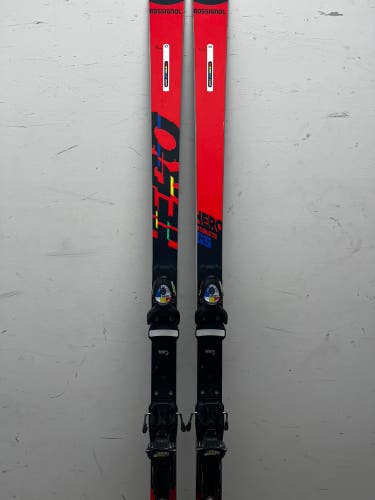 Used Rossignol 193 DT GS Skis With R22 Plates