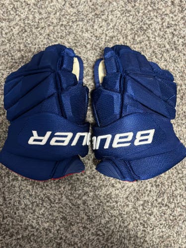 Bauer 14" Pro Stock Vapor 1X Pro Lite Gloves Canucks