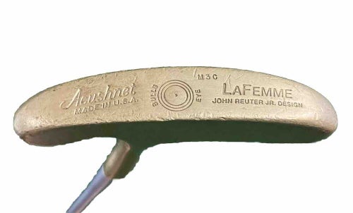 Acushnet Bullseye LaFemme M3C Reuter Jr. Putter Fluted Steel 32.5" Jumbo Grip RH