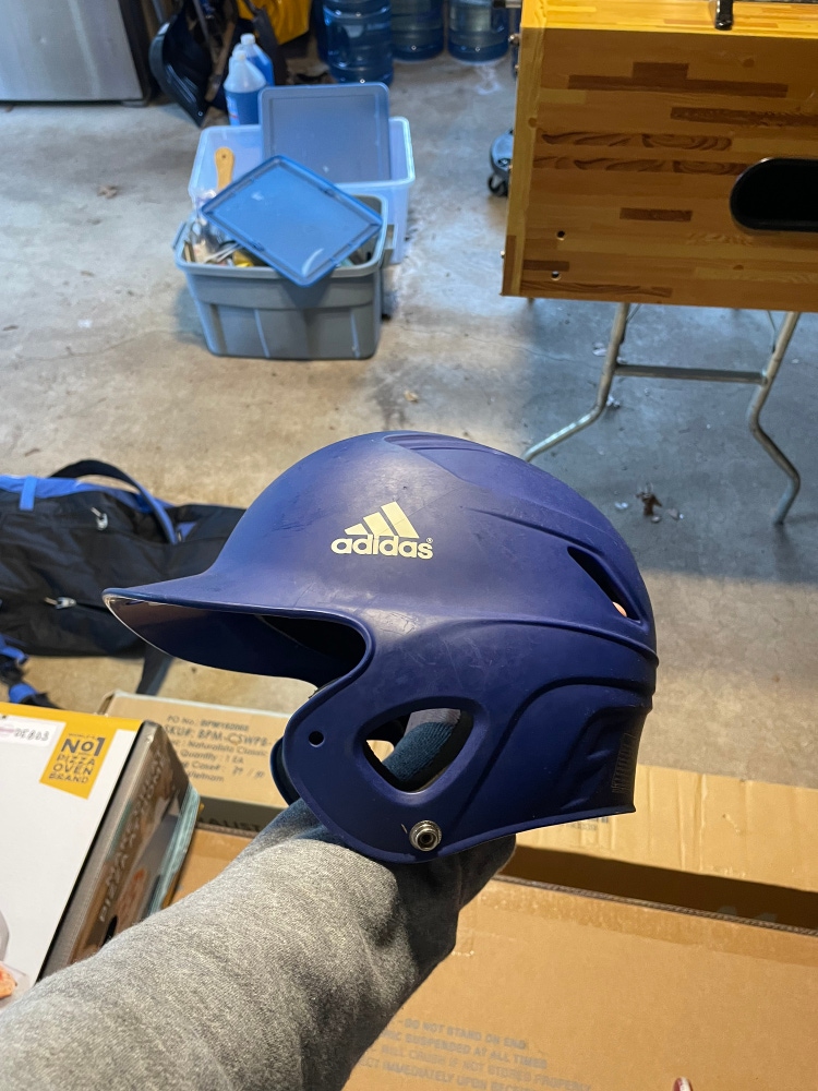 Used Adidas Blue Batting Helmet - Small