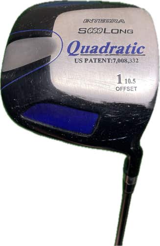 Integra Quadratic Sooo Long 10.5° Driver R Flex Graphite Shaft RH 45”L New Grip!