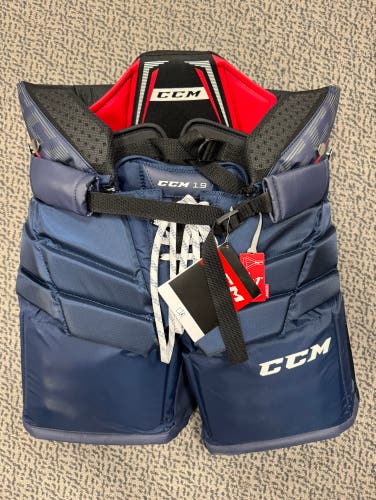 CCM Navy 1.9 Intermediate Large goalie pants