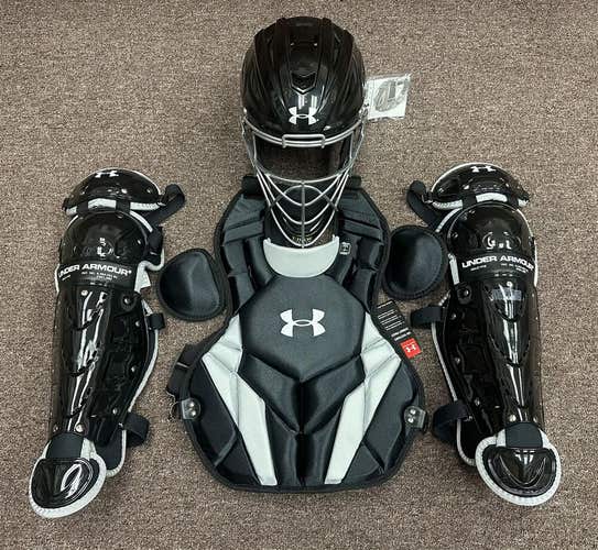 Under Armour Converge Victory Series Youth Ages 7-9 Catchers Gear Set - Black