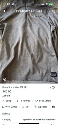 Penn State Nike 1/4 Zip