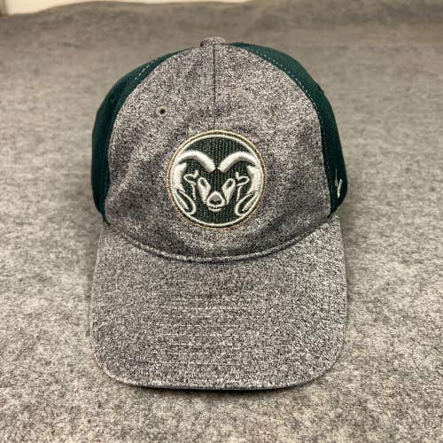 Colorado State Rams Mens Hat Cap Adjustable Gray Green Logo NCAA Dad Logo Top