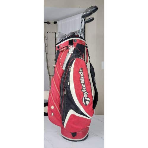 Adams Women's Idea A2 OS Hybrid Left Hand Golf Set With Taylormade Golf Bag
