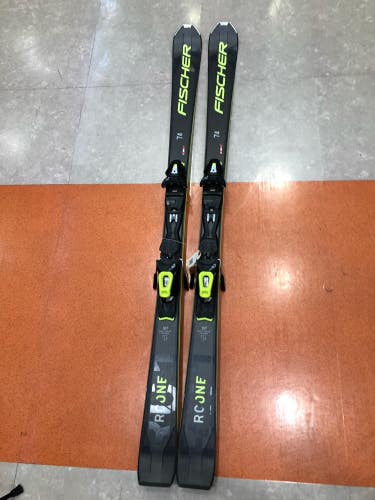 Used 2022 167cm Men's Fischer RC One 74 Skis With Bindings