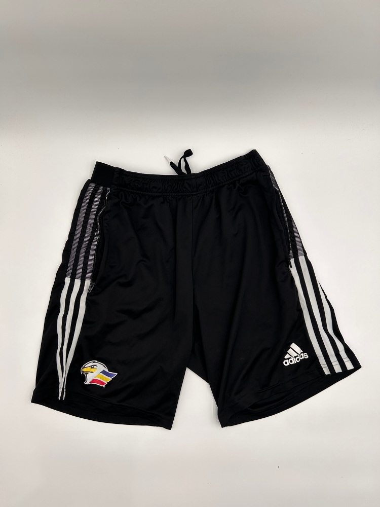 Lightly Used Black Colorado Eagles Men's Adidas Shorts