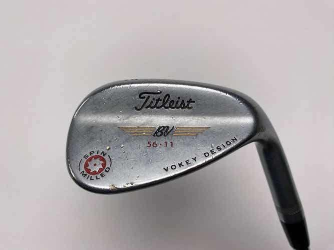 Titleist 2009 Vokey Spin Milled Chrome 56* 11 Bounce Wedge Steel Mens RH