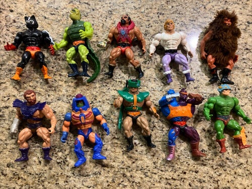 Lot of 10 Vintage Mattel He-Man MotU Masters of the Universe 1980's Figures
