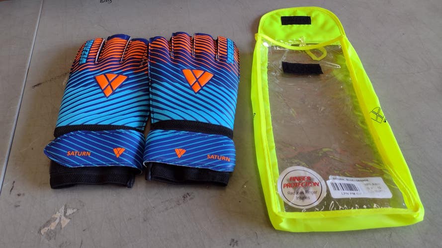 Vizari Sports Soccer Goalkeeper Gloves | Orange/Blue Size 8 | VZGL92811-8