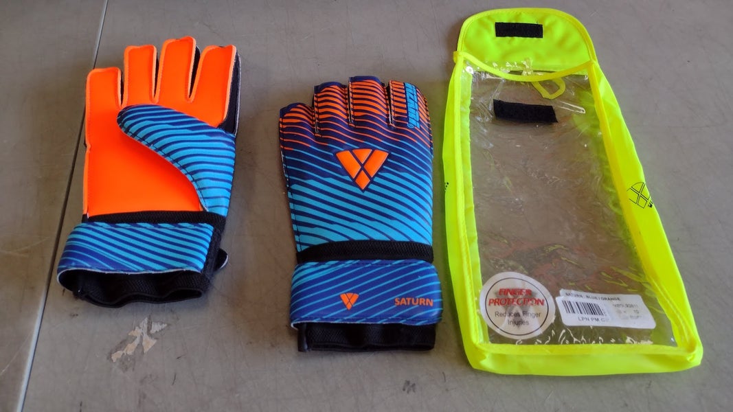 Vizari Sports Soccer Goalkeeper Gloves | Orange/Blue Size 8 | VZGL92811-8