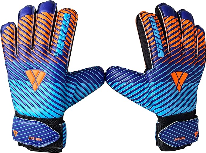 Vizari Sports Soccer Goalkeeper Gloves | Orange/Blue Size 8 | VZGL92811-8