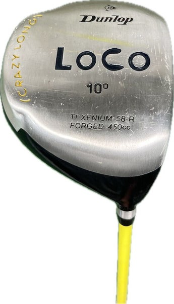 Dunlop Loco 10° Driver Harrison Striper Mid Firm Flex Graphite Shaft RH 45”L