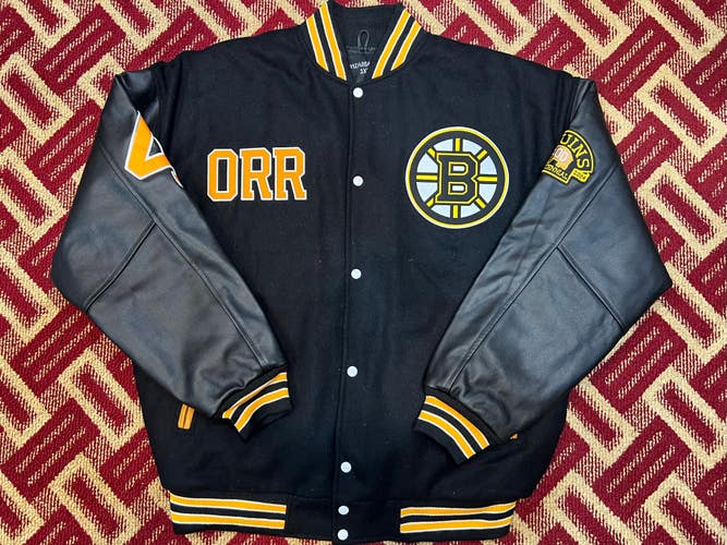 NHL  Boston Bruins Bobby Orr Varsity Jacket 3XL