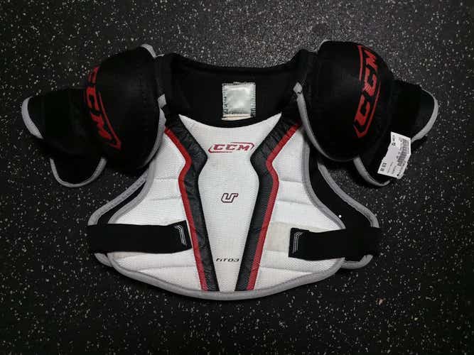 Used Ccm Fit03 Md Ice Hockey Shoulder Pads