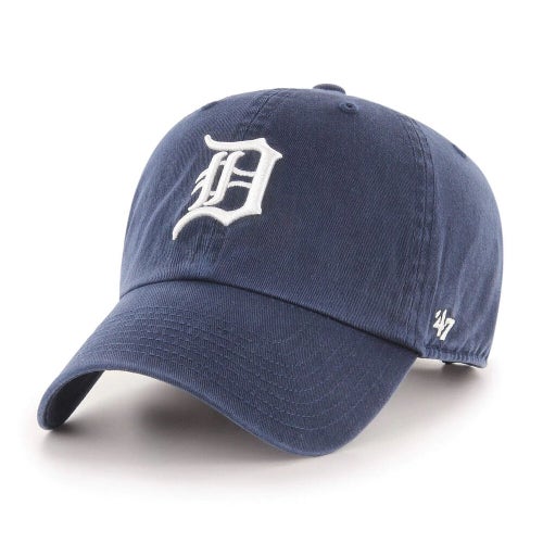 2024 Detroit Tigers '47 Brand MLB Clean Up "D" Strapback Dad Hat