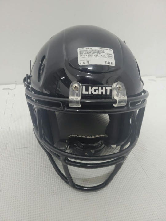 Used 2022 Light Ls2 Youth Helmet Md Football Helmets