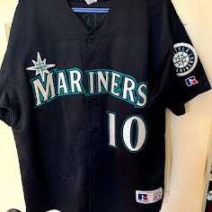 MLB Seattle Mariners #10 Pat Borders Jersey