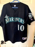 MLB Seattle Mariners #10 Pat Borders Jersey