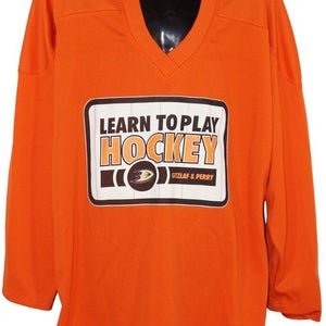 Tron Hockey Orange Jersey Junior L/XL - Learn To Play Getzlaf Perry Large XLarge