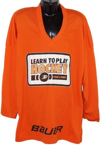 Tron Hockey Orange Jersey Junior L/XL - Learn To Play Getzlaf Perry Large XLarge