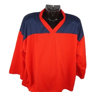 Xtreme Basics Yth S/M Red Dark Blue Hockey Jersey - Youth Small Medium