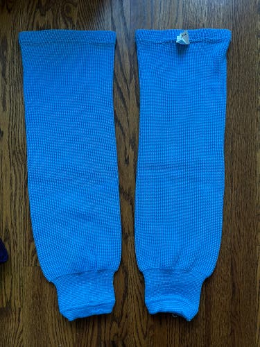 Like New Light Blue Knit Hockey Socks