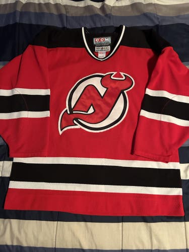 New Jersey Devils Red CCM Air Knit Jersey
