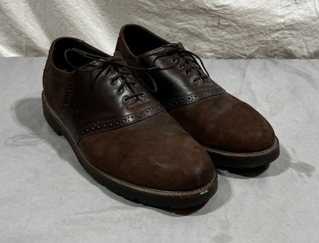 H.S. Trask High-Quality Brown Leather Lace-Up Oxford Shoes US Men's 14 EXCELLENT